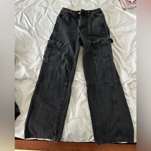 H&M Black Cargo Jeans